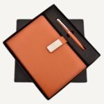 Tan Executive Diary & Metal Pen Set