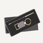 Gold Accent Pen & Keychain Set