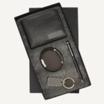 Black Wallet Bracelet & Accessories Gift Set