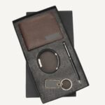 Brown Wallet Bracelet & Accessories Gift Set
