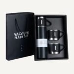 Vacuum Flask Gift Set with 3 Cups