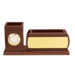 Executive Desk Organizer with Clock