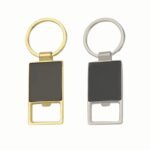 Gold Edge Metal Keychain