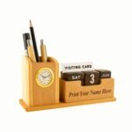 Premium Wooden Desk Calendar Organizer