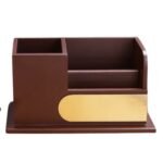 Premium Wooden Desk Organizer