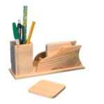 Premium Wooden Pen Stand Organizer