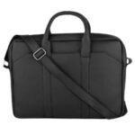 Slim Laptop Shoulder Bag Black