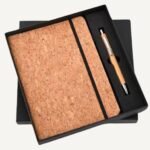 Cork Elastic Diary & Pen Set