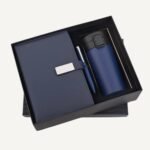 Economical 3-in-1 Flask Gift Set – Blue