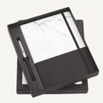 Black Marble Diary & Pen Set