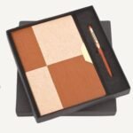 Tan Blocks Diary & Pen Set