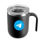 Steel Handle Coffee Mug