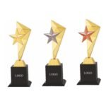 Angular Star Trophy Trio