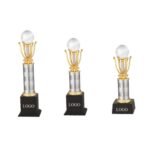 Crystal Globe Trophy Set