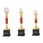 Red Column Globe Trophy