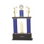 Premium Blue Column Trophy