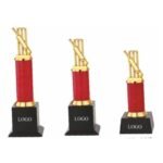 Red Column Designer Trophy