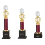 Crystal Globe Trophy Trio