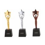 Victory Pose Trophy Trio