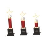 Red Column Star Trophy Trio
