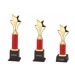 Red Column Star Trophy Gold