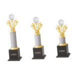 Golden Flame Trophy Set