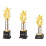 Tall Star Column Trophy