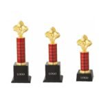 Premium Red Column Trophy