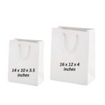 White Paper Gift Bag Set