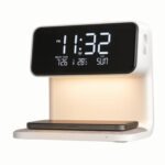 Wireless Charging LED Clock Stand